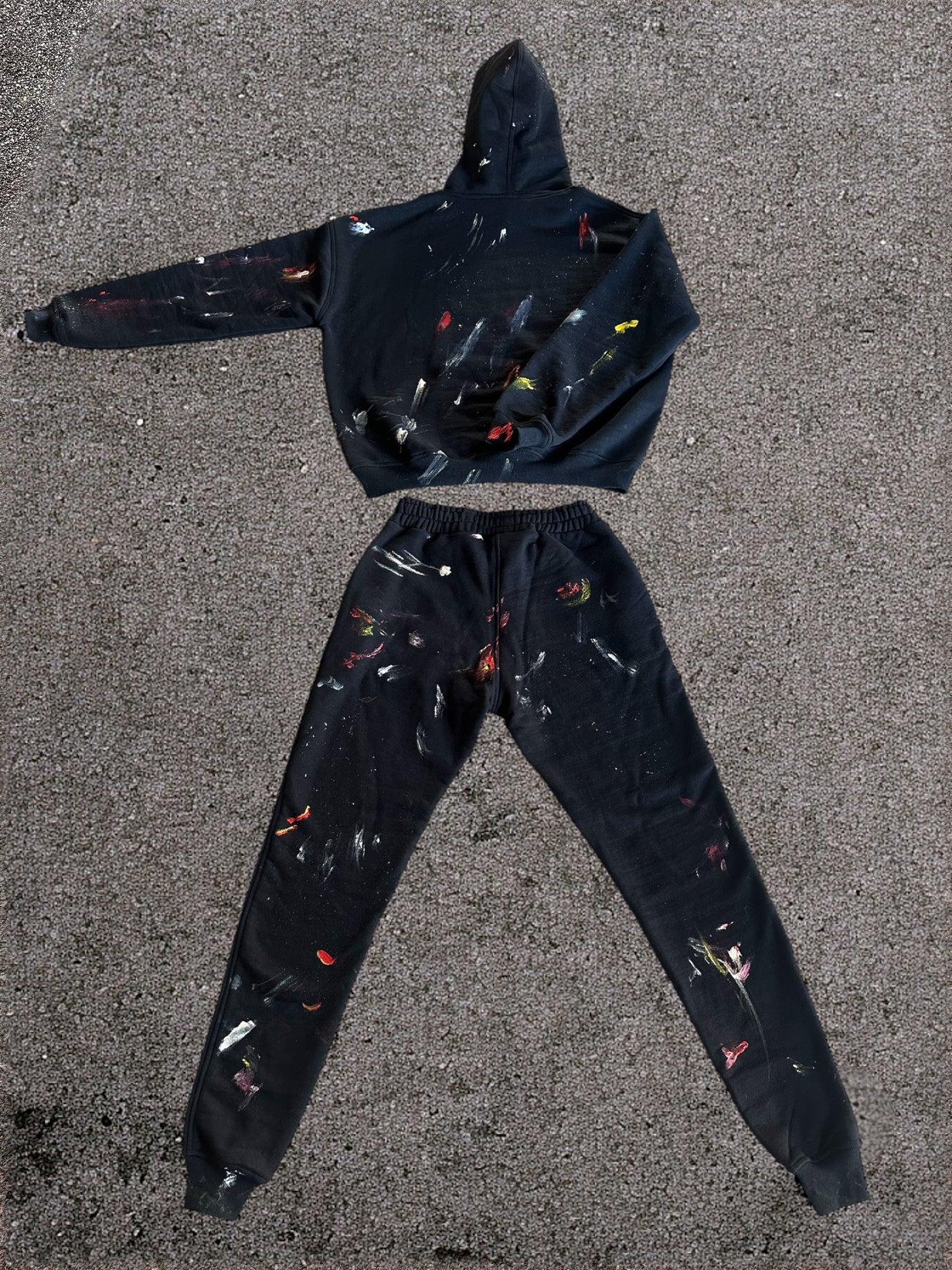 MEDALLIONS SWEATSUIT - BLACK