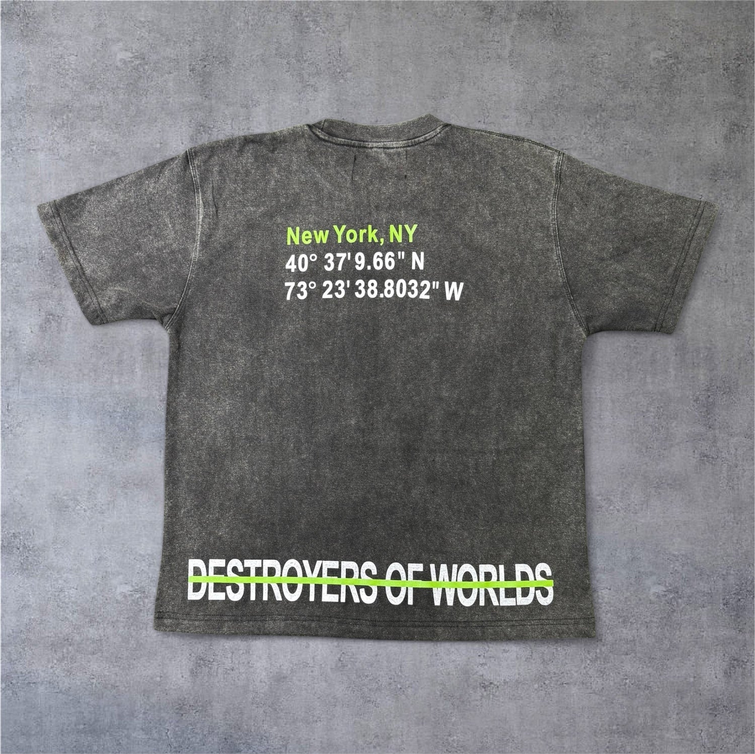 100% cotton, 220 GSM, DTG Printed, custom t shirt for artist Ja'King The Divine back side