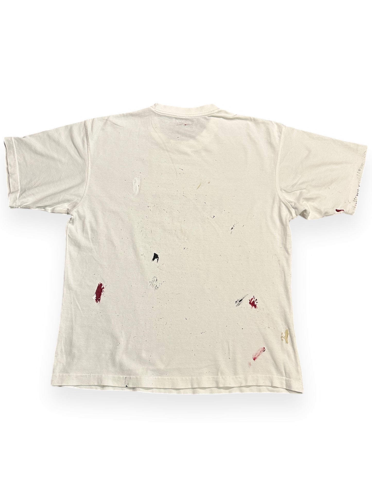 Oversized Splatter Tee | White